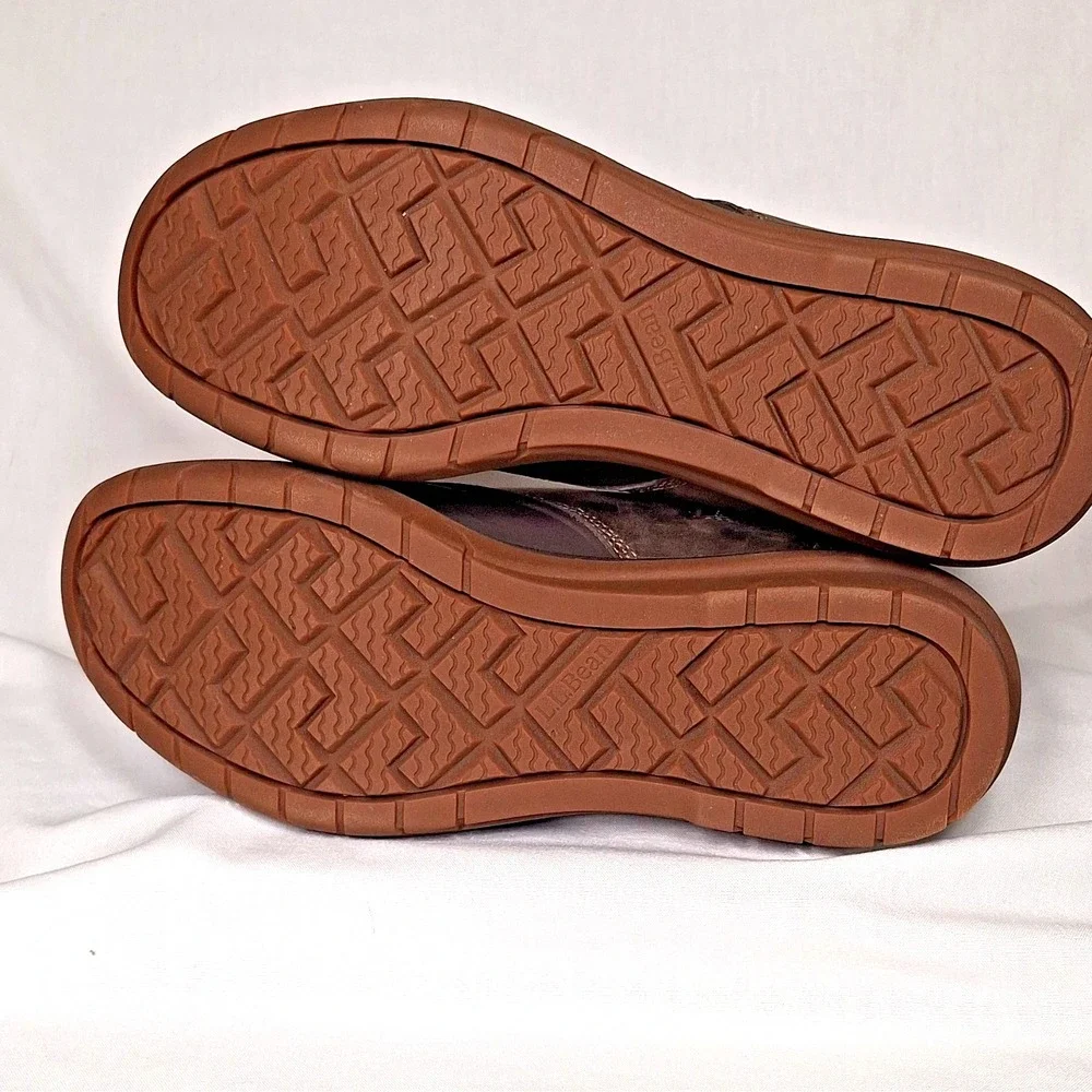 L.L.‎ Bean Womens 11 M Vista Mid Boots Gray Brown Thinsulate Waterproof Fleece